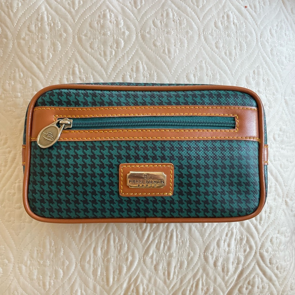 Vintage Balmain Paris makeup bag